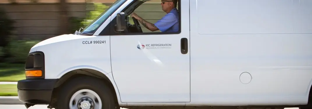 KIC Refrigeration service vehicle serving Batavia area